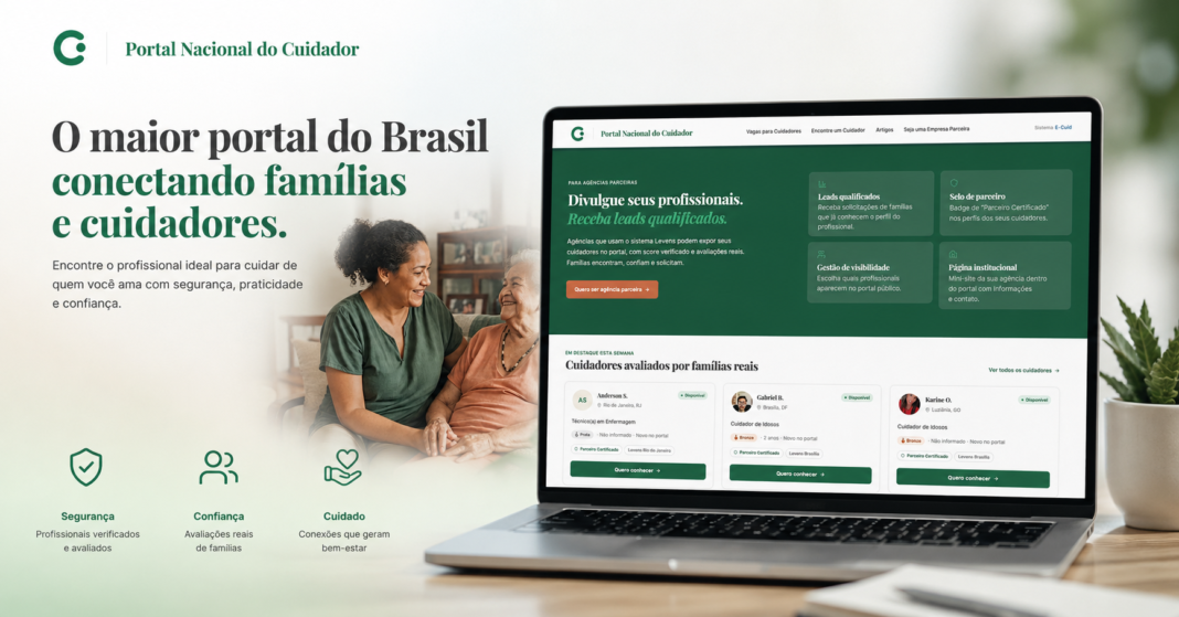 Brasil ganha primeiro portal nacional de cuidadores de Idosos Portal Nacional do Cuidador conecta famílias e cuidadores para facilitar a busca por profissionais especializados.