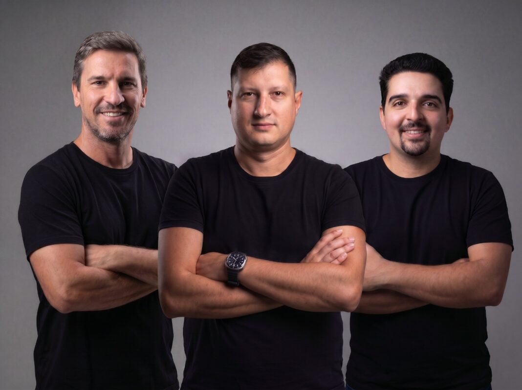 Nem todas as empresas tech são startups: sócios multidisciplinares que viraram deeptech de IA Darlan Lueders, Fernando Negrini e Hugo Dias, da Grand Thera, criaram o Decision-Grade AI, que ajuda empresas a tomarem decisões críticas.