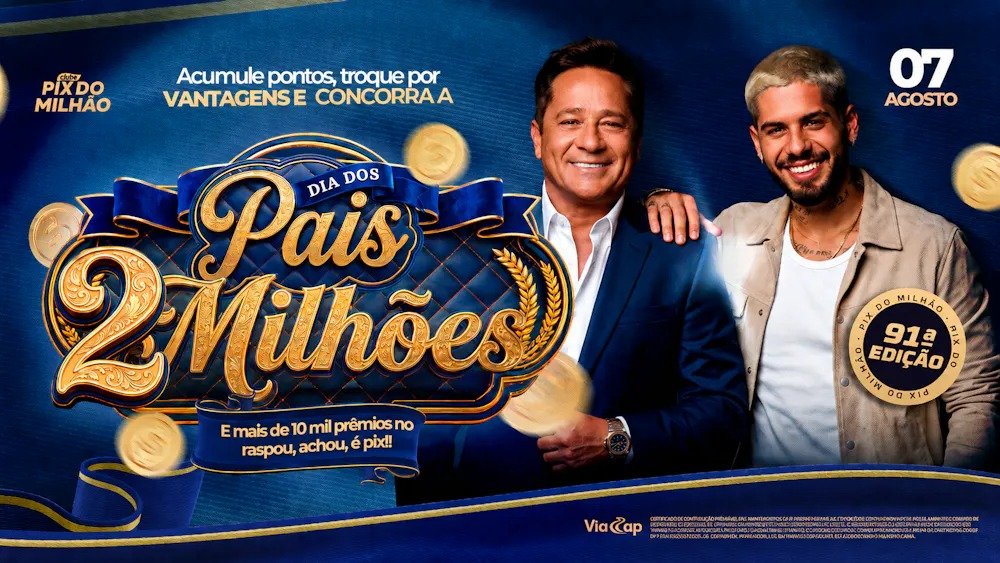 Como o Pix do Milhão transformou o Dia dos Pais em ação de R$ 2 milhões Clube de Benefícios Pix do Milhão transforma o Dia dos Pais em ação de R$ 2 milhões.