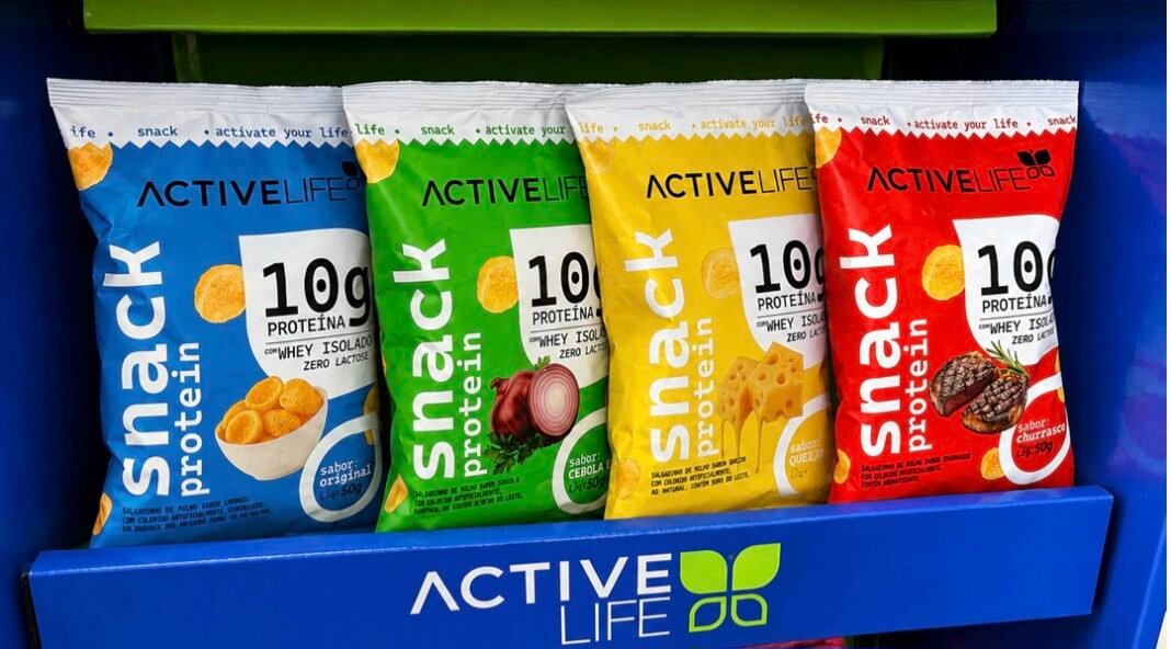 Active Life aposta em snack salgado com 10g de proteína Produtos Active Life