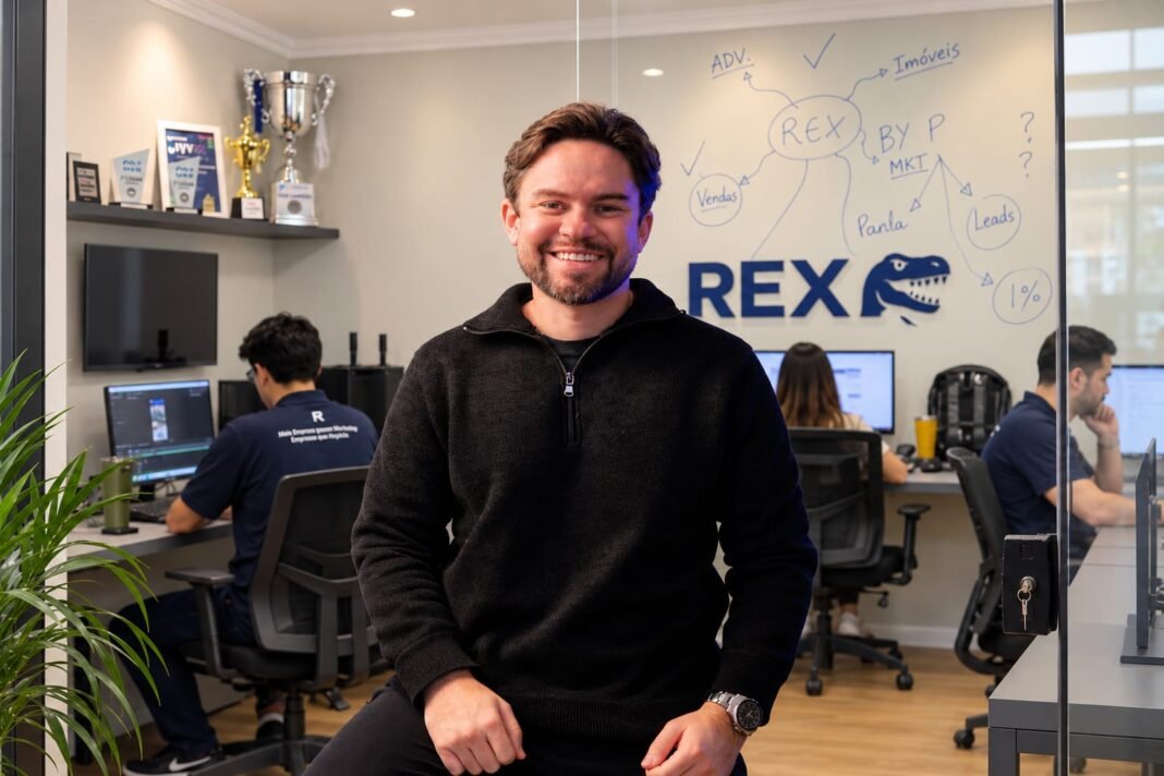 Felipe Sobral virou as costas às agências tradicionais e criou a Rex em Vitória Felipe Sobral, no escritório da Rex Company em Vitória/ES.