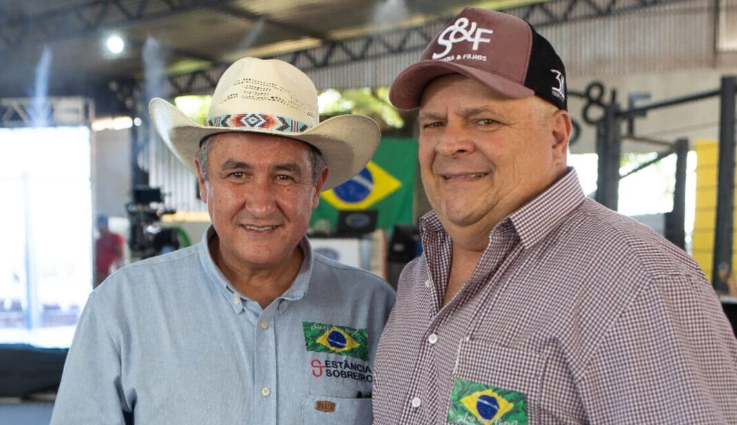 Leilão do Grupo Sobreiro reúne 50 touros Nelore neste sábado em Goiás José Maria Sobreiro e Guilherme Scatena